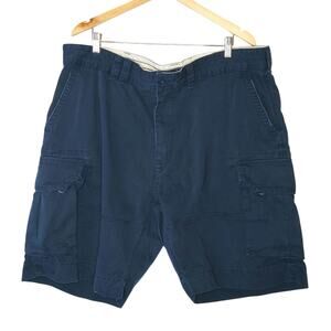 Vtg Polo Ralph Lauren Navy Blue Cotton Cargo Shorts 42 Preppy Indie Gorpcore